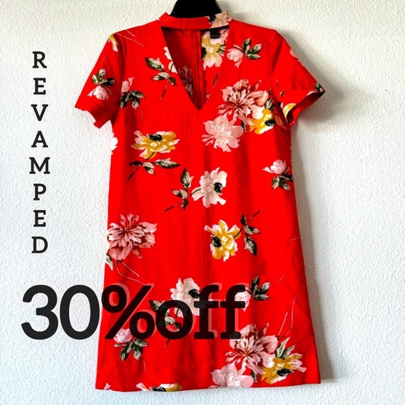Revamped Dresses & Skirts - New collection 🎉Revamped red floral dress 😍😍very nice and beautiful 😍